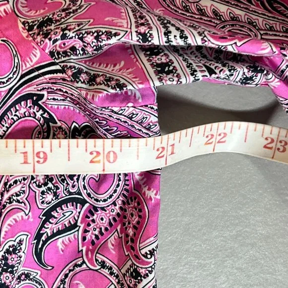 LAUREN by RALPH LAUREN Pink Paisley Button Down Shirt - Picture 11 of 11